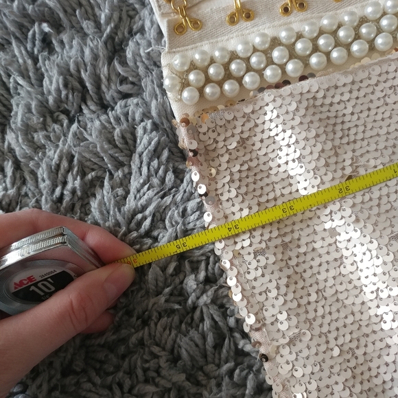 PrettyLittleThing Sequin Pearl Party Dress - Picture 6 of 9